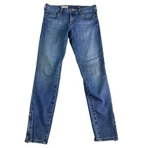 AG Adriano Goldschmied The Zip Up Legging Ankle Jeans 30R Skinny Zip Hem